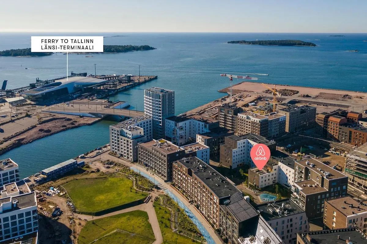 Stylish, 450 M Walk To The Estonian Ferry, Free Parking And Balcony Apartment Helsinki Finland